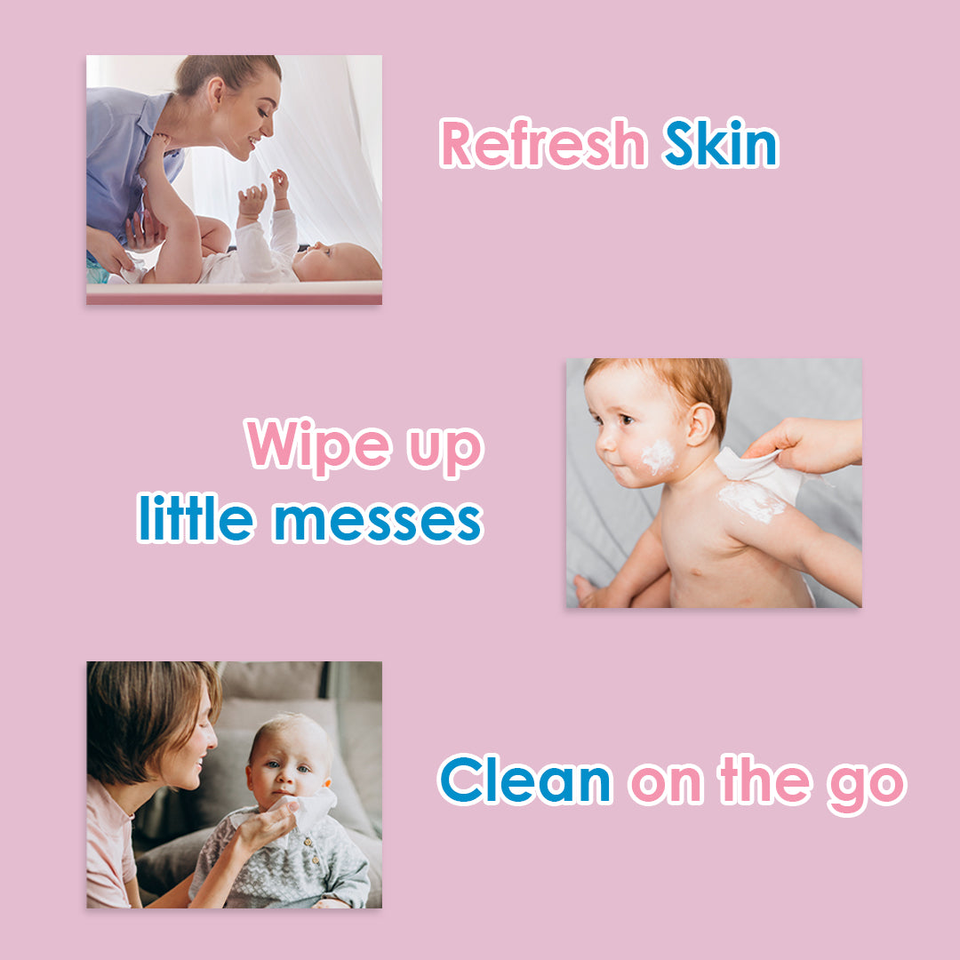 Baby Wipes Regular with Lid 80's Pack of 2