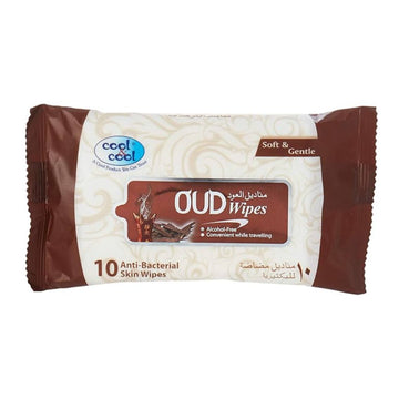 Anti Bacterial Oud Wipes 10 Sheets Single Pack