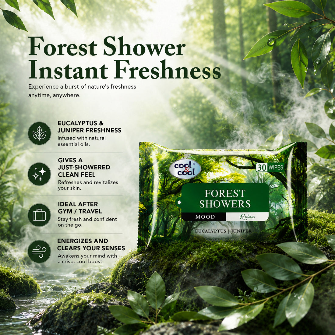 Forest Showers Wipes 30’s