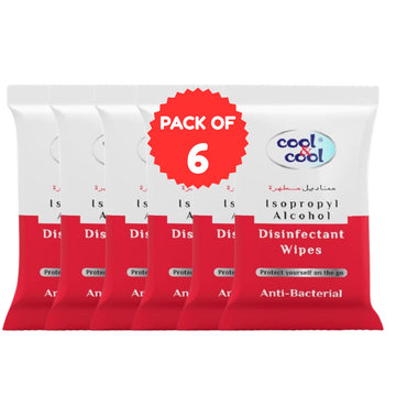 Disinfectant Wipes 10 Sheets Pack of 6
