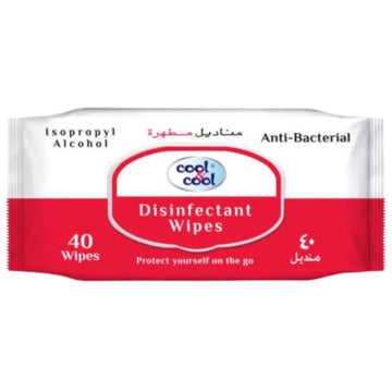 Disinfectant Wipes 40 Sheets Single Pack