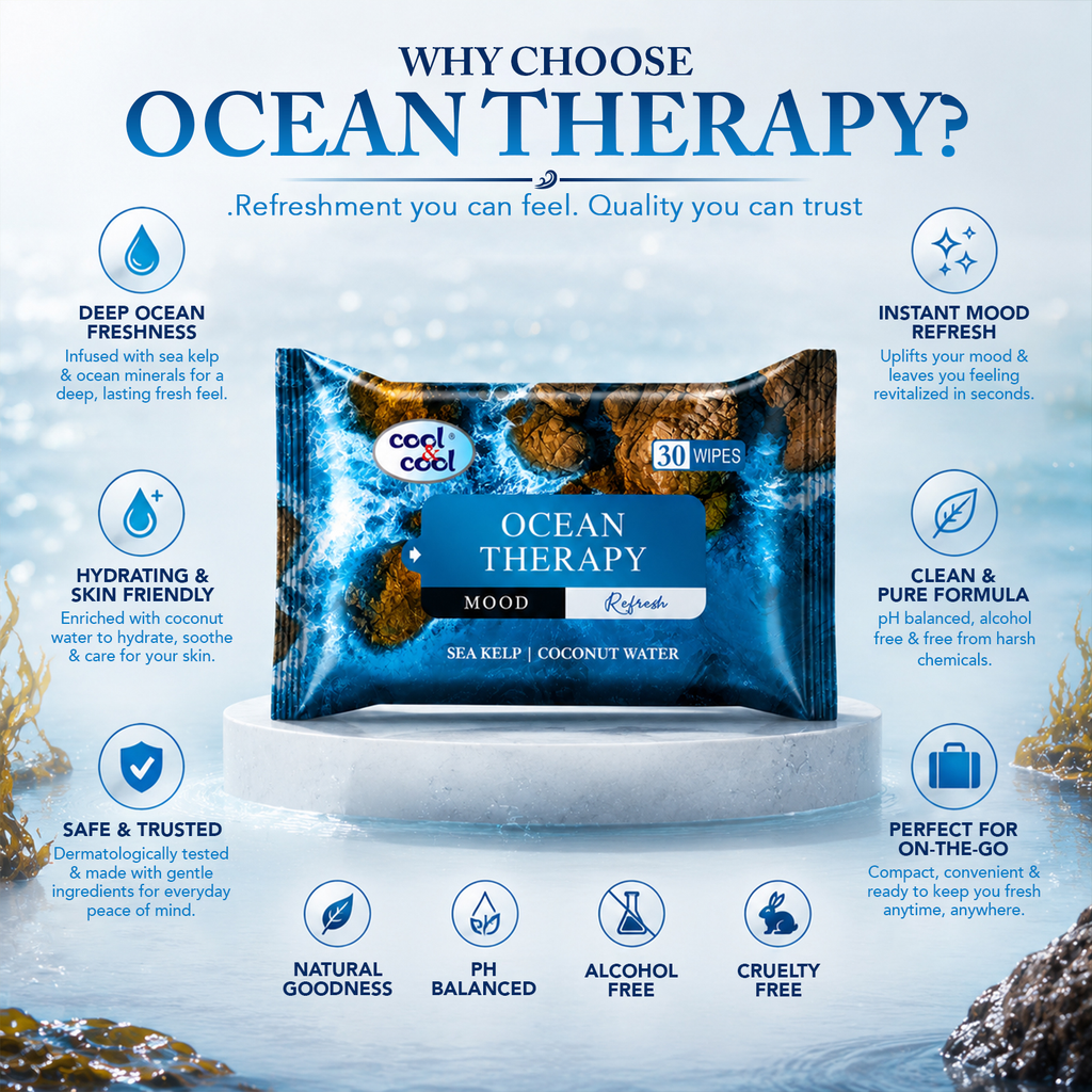 Ocean Therapy Wipes 30’s