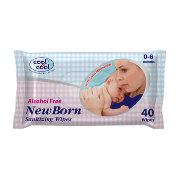 New Born Sanitizing Wipes 40 Sheets