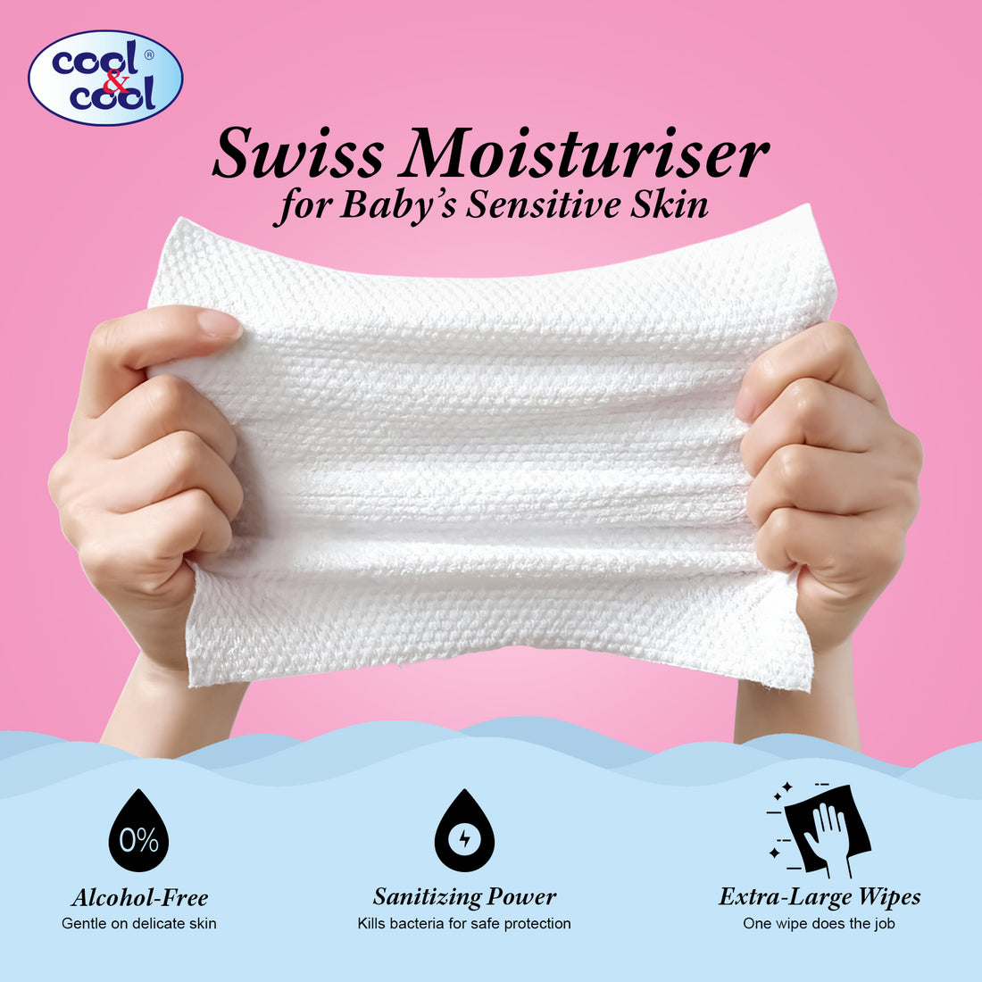 New Born Sanitizing Wipes 40 Sheets