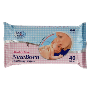 New Born Sanitizing Wipes 40 Sheets