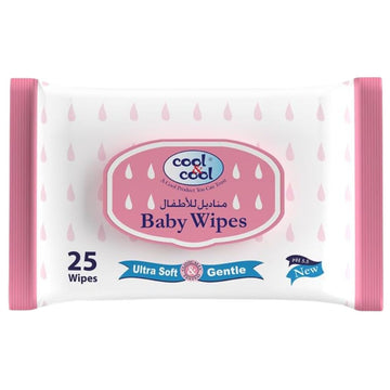Baby Wipes Travel Pack 25 Sheets