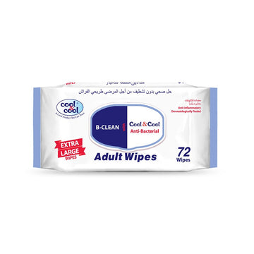 Adult Wipes Extra Large 72 Sheets Single Pack