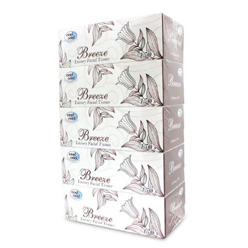 Luxury Facial Tissue Breeze 150's 2ply (1x5)