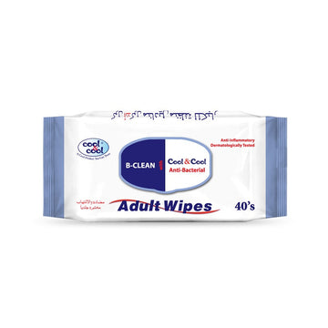 Adult Wipes with Lid 40 Sheets Single Pack